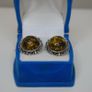 Vintage Baltic Amber Sterling Silver Necklace and Clip-On Earrings Set Image 7