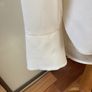 H and M Ivory Blouse with ruffle and tie ribbon - size 10 Image 3