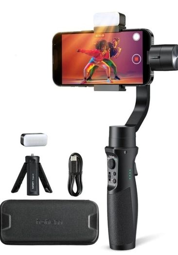 Vlogg Youtube TikTok, Hohem iSteady Mobile+ Plus 3-Axis Handheld Stabilizing Gimbal for Smartphone