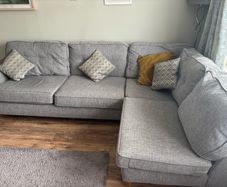 Grey corner couch