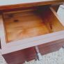 5 drawer tall dark brown dresser Image 6