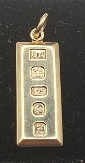 9ct yellow  gold ingot