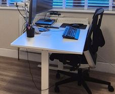 Manual Sir / Stand Desk White