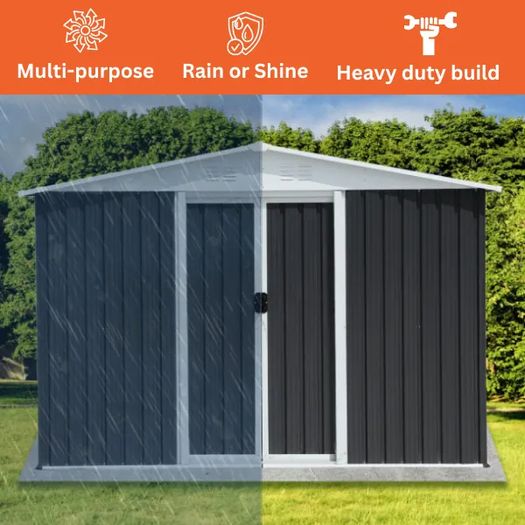 Metal Garden Shed 8x6FT