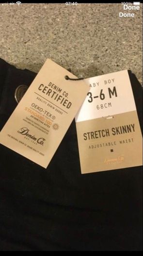 Boys BNWT jeans 3-6 mths