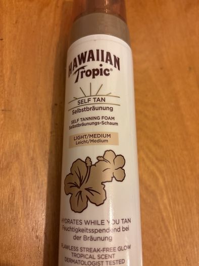 Hawaiian tropic self tan foam