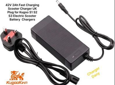 42V 2Ah Fast Charging Scooter Charger UK Plug for Kugoo S1 S2 S3 Electric Scooter Battery Chargers