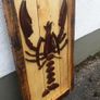 Rustic Lobster Wood Art Display Image 7