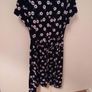 New Look Black Dress with White Flowers Image 3