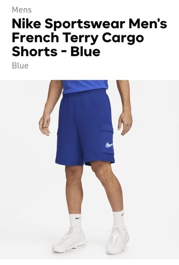 Brand New Nike Swoosh Terry Cargo Shorts - Size - Medium - RRP - 55.00