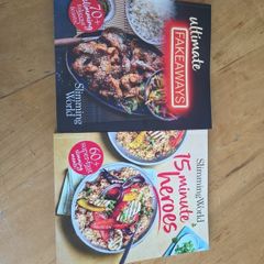 2 x slimming world cookbooks