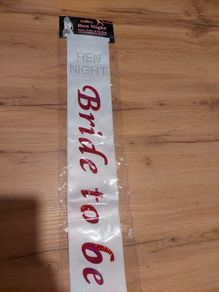 Bride/Hen Night Sash