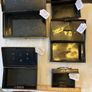 Vintage cash boxes. Various sizes. Some with working locks and keys. Image 4