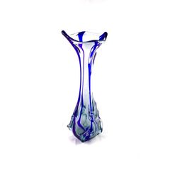 Large Art glass vase by Zabkowice Glassworks, Poland