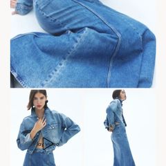 denim maxi skirt