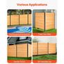2 Panel Solid Air Conditioner Fence Screen, Pool Equipment Enclosure with Metal Stakes, Easy DIY Installation, Outdoor Trash Can Hider for Garden Decoration Image 4