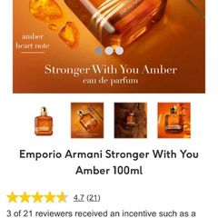 Armani Stronger with You Amber 100ml parfum  for him