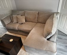 Modern Corner Sofa & Matching Armchair