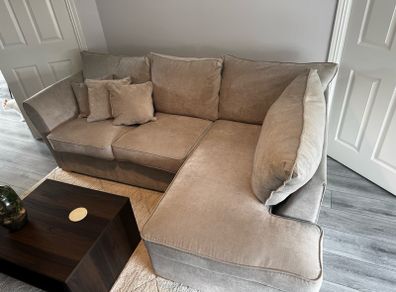 Modern Corner Sofa & Matching Armchair