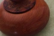 Vintage Burl Wood Round Lidded Container