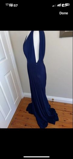 Julian Boutique deep blue occasion dress size 12