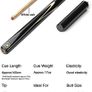 3/4 Jointed Snooker Billiard Pool Cue Handmade Ash Shaft 3 Piece Tips 9.7mm with Extension Accessories Hard Case/Bag to Choose Image 3