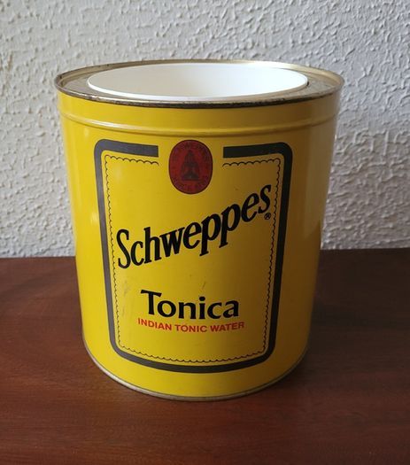 Vintage Schweppes tonic ice bucket