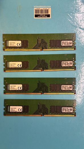 32GB DDR4 RAM Kingston 4x8GB 2133MHz Desktop Memory