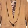 Long camel coloured blazer jacket Image 2