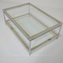 Vintage Two Tier Chrome and Brass Coffee Table, Attributed to Renato Zevi, Italy, 1970s Image 9