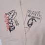 GRMY Beige Graphic Print Sudadera Capucha Grimey Back At You Streetwear Hoodie Size S Image 5