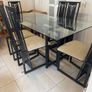 Glass table and 6 Chairs Image 2