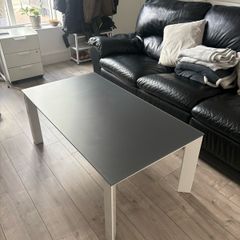 Glass top coffee table