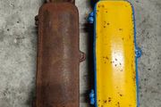 vintage cast iron toolbox