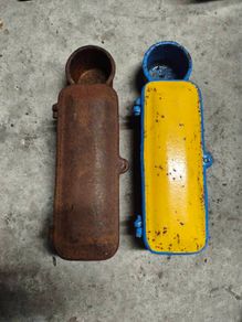 vintage cast iron toolbox