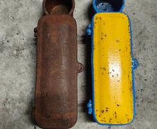 vintage cast iron toolbox