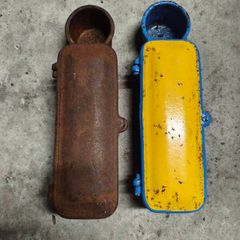 vintage cast iron toolbox
