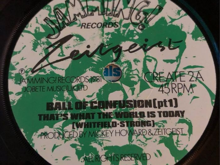 Zeitgeist - Ball of Confusion (1981) 7"