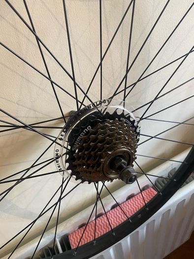 Brand-new Bicycle Mountain bike Back Wheel 27.5" for v-brake bike or disc brake wheel can be used for both disc brake or v- brake, Disc Rotor Shimano Cassette included,  bike Parts