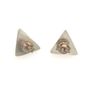 Vintage 925 Sterling Silver & Red Coral Stud Earrings Image 4