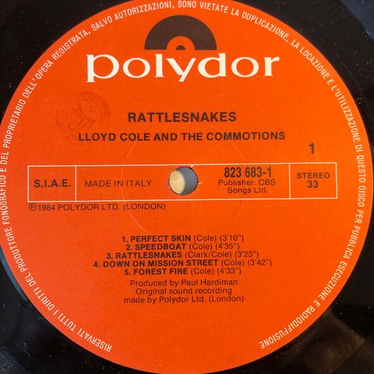 Lloyd Cole And The Commotions Rattlesnakes