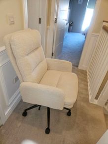 Faux Cashmere Office Chair with high backrest