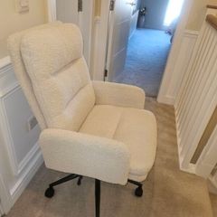 Faux Cashmere Office Chair with high backrest