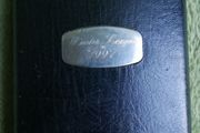 Vintage Black Leather Hip Flask