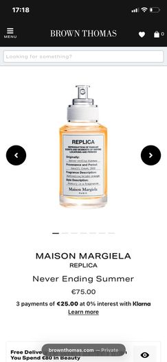 New Maison Margiela Never Ending Summer Edt 30ml