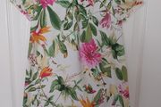 Next Girls Floral Shift Dress 100 % Cotton Age 8