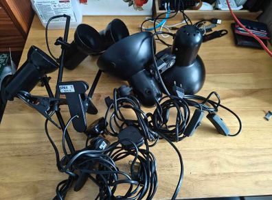 5x Desk lamps