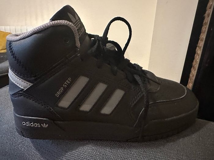 adidas Originals Drop Step Mid Black/Grey Trainers