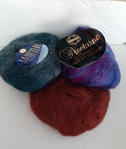 Mohair wool knitting crochet crafts