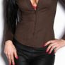Beige button-up shirt - long sleeve Image 4